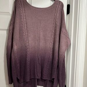 EUC AE 2 tone purple XL women’s sweater